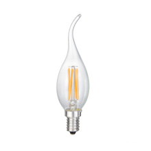 Nuevo LED Tail Flameless Candle C35 Glass Lamp Bulb 2W 4W 6W